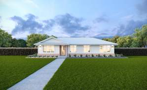 Kingston 14 Single Storey Home Design Hampton Facade LHS