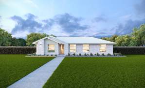 Kingston 14 Single Storey Home Design Newport Facade LHS