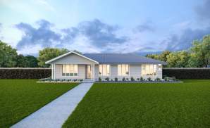 Kingston 14 Single Storey Home Design Rhyde Facade LHS