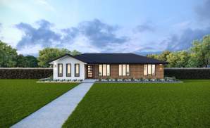 Kingston 14 Single Storey Home Design Verve Facade LHS