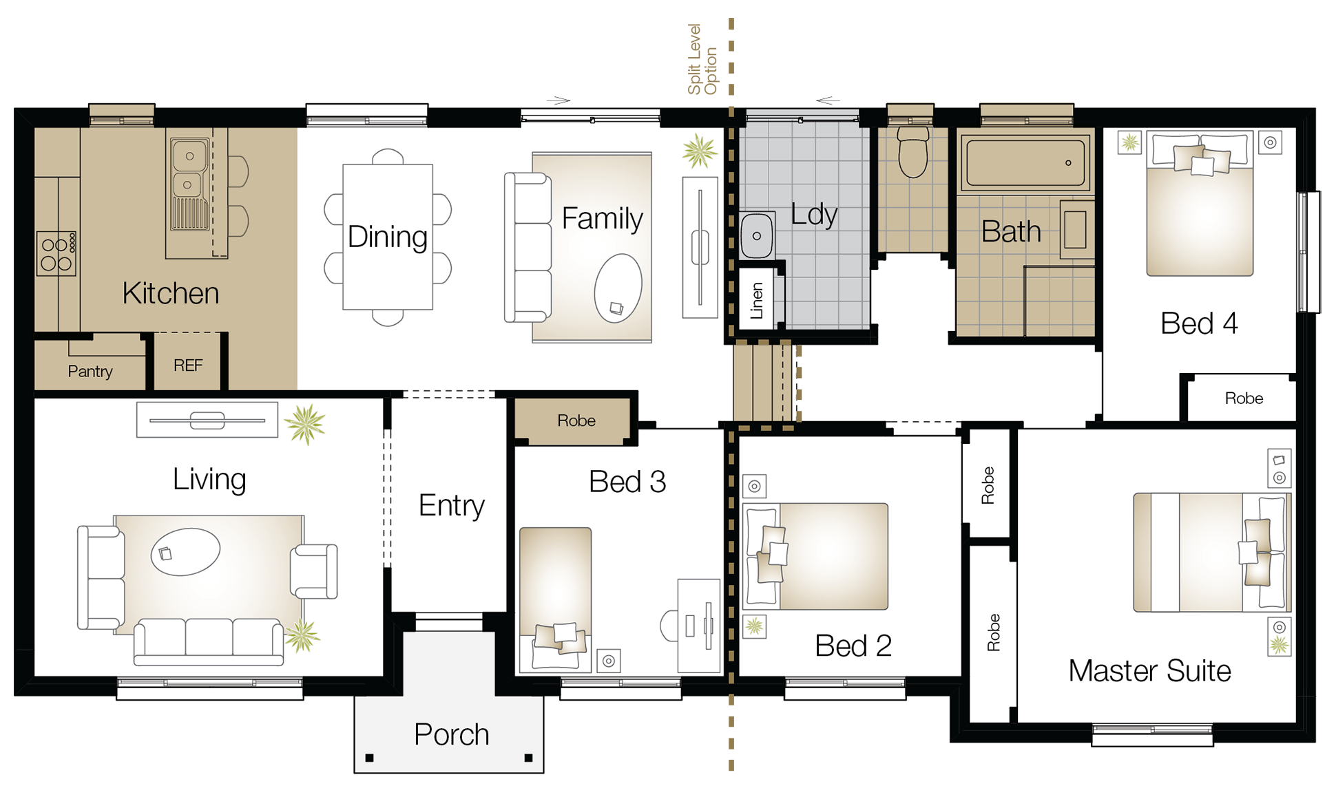 Kingston One Floor Plan Upgrade Kingston One – Single Storey Floor Plan Upgrade - Wilson Homes