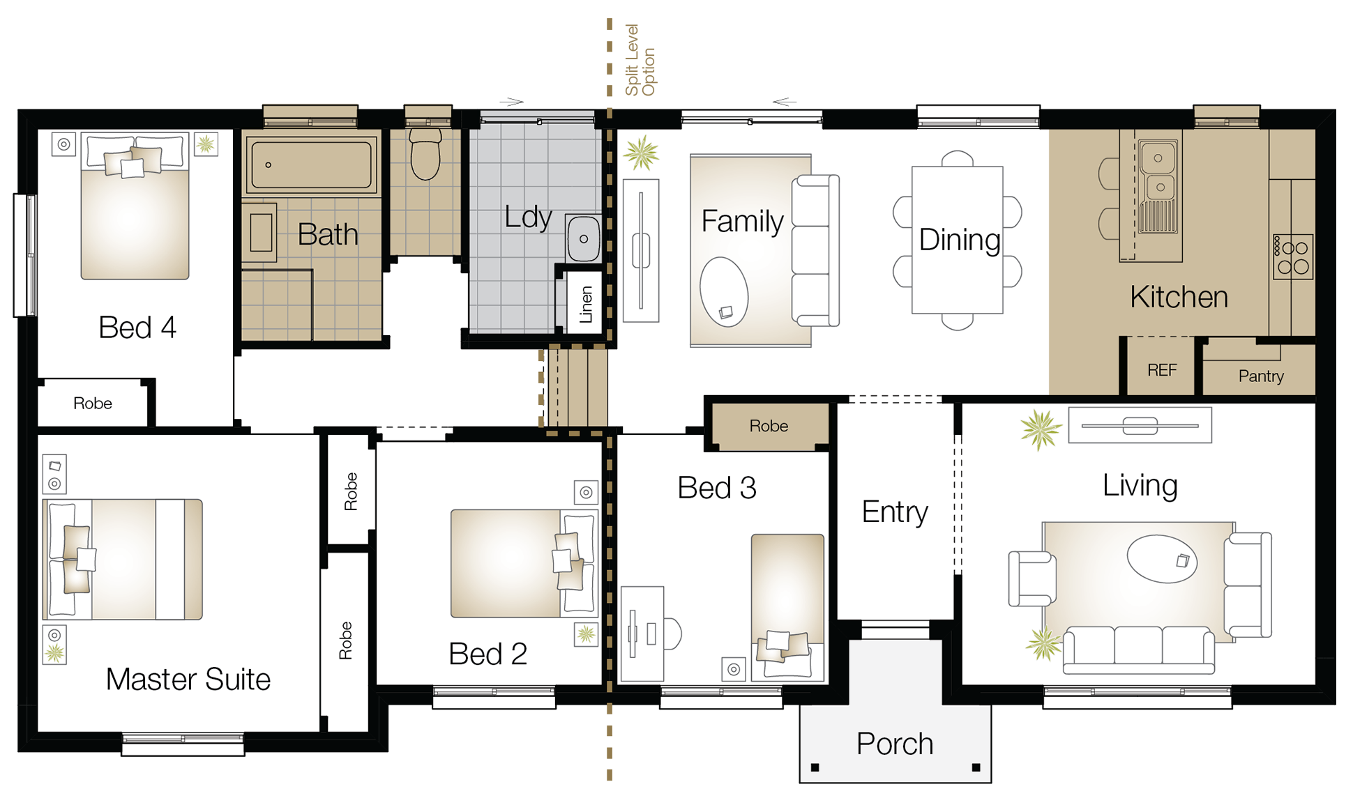 Kingston One Floor Plan Upgrade Kingston One – Single Storey Floor Plan Upgrade - Wilson Homes