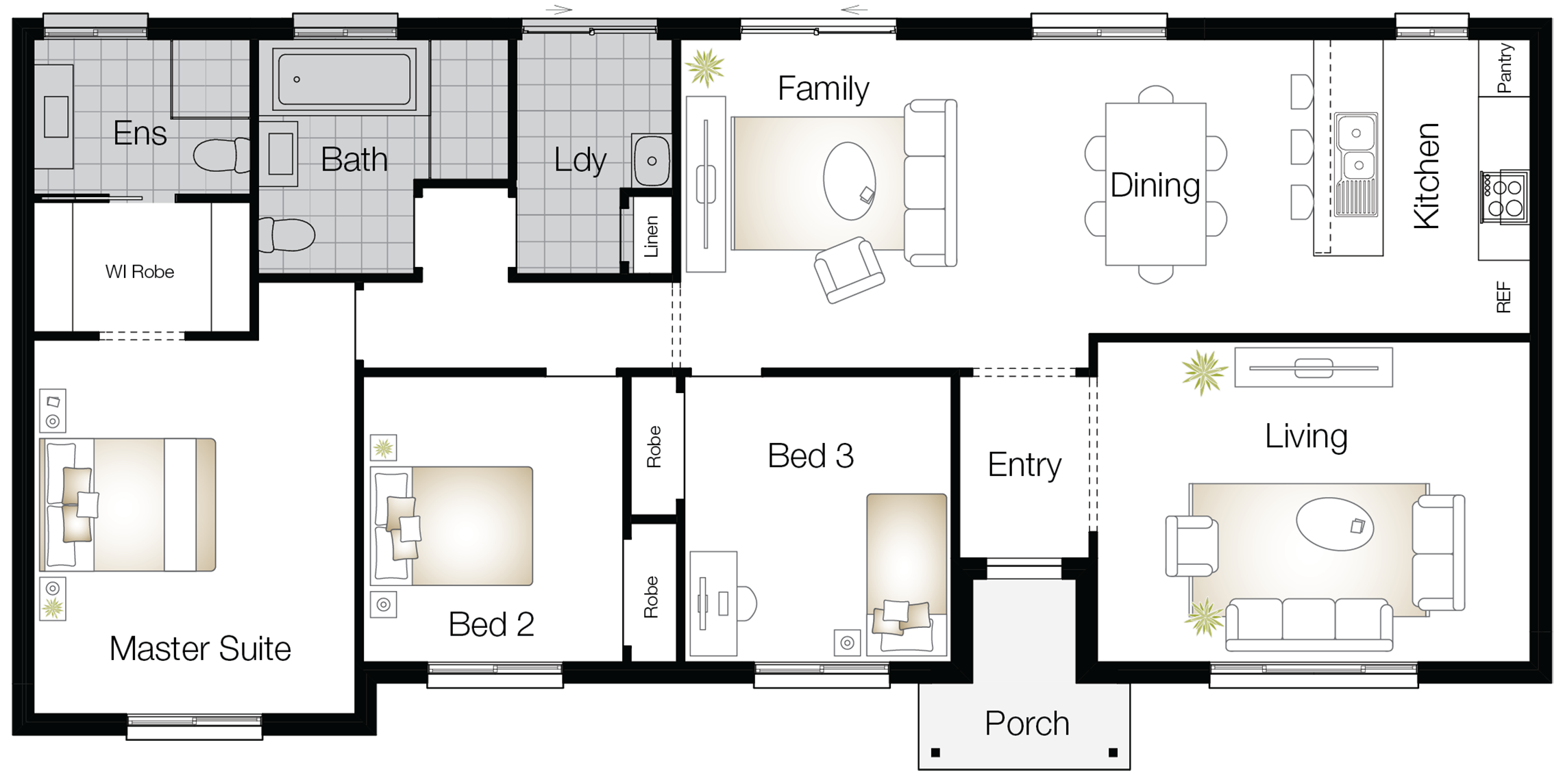 Kingston Two – Single Storey Floor Plan - Wilson Homes