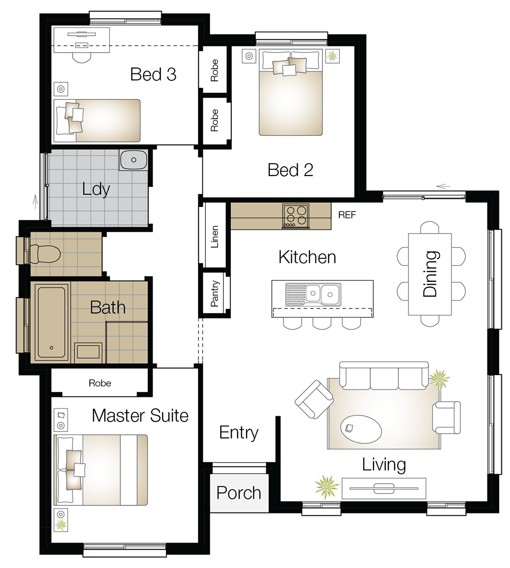 Monash One – Single Storey Floor Plan Upgrade - Wilson Homes