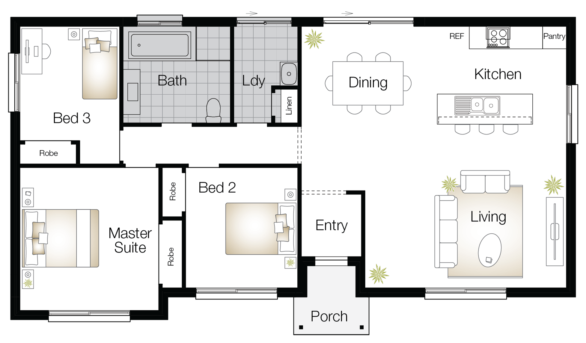 Throsby Floor Plan Throsby – Single Storey Floor Plan - Wilson Homes