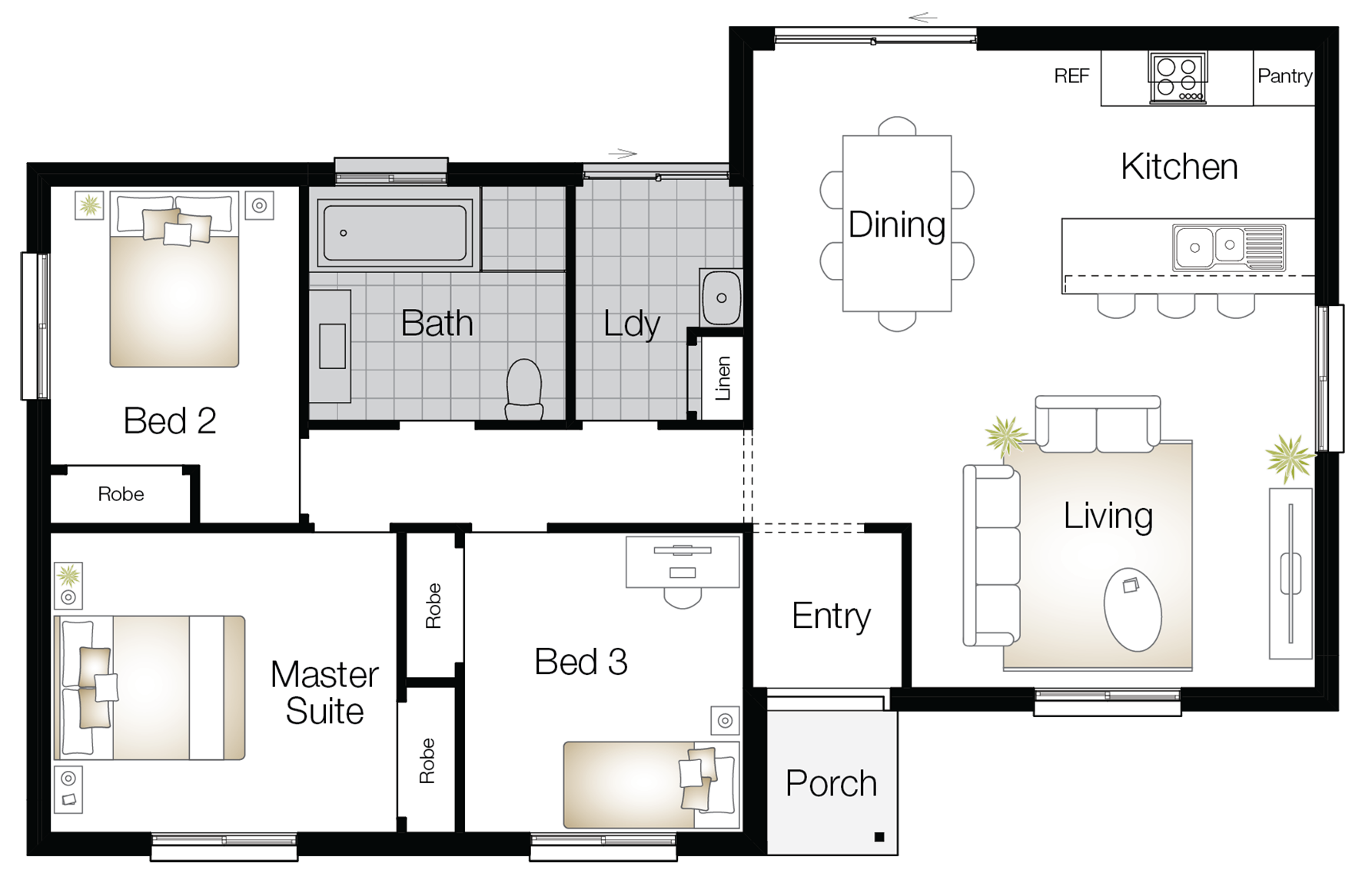 Vasey Floor Plan Vasey – Single Storey Floor Plan - Wilson Homes