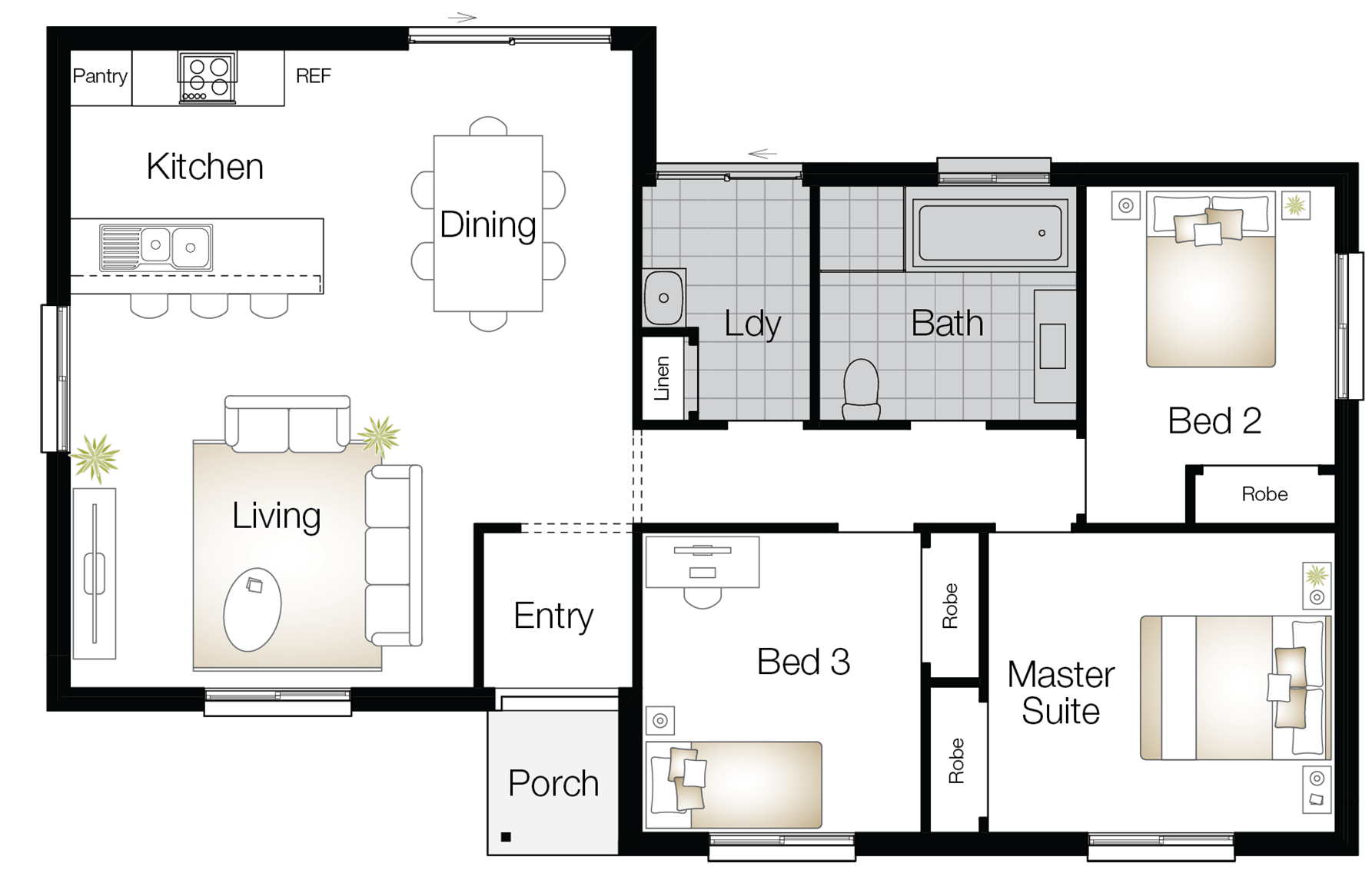 Vasey Floor Plan Vasey – Single Storey Floor Plan - Wilson Homes