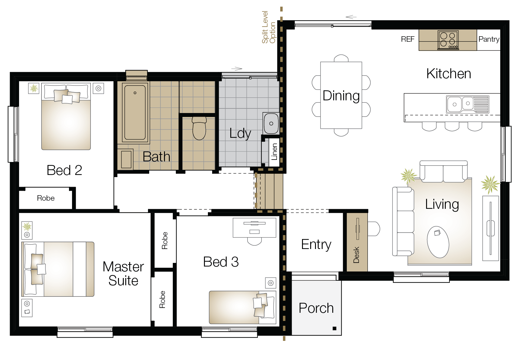 Vasey - Single Storey Floor Plan - Upgrade - Wilson Homes