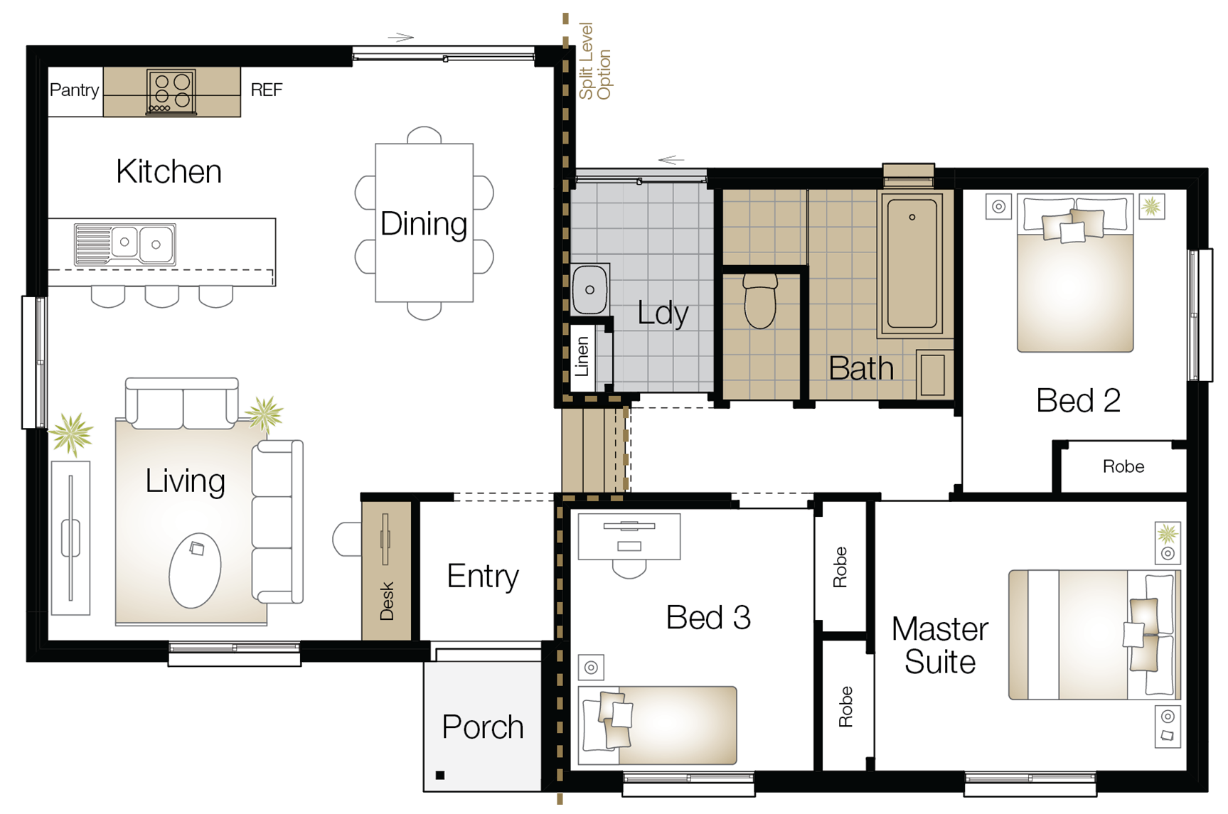 Vasey Floor Plan -Upgrade Vasey - Single Storey Floor Plan - Upgrade - Wilson Homes
