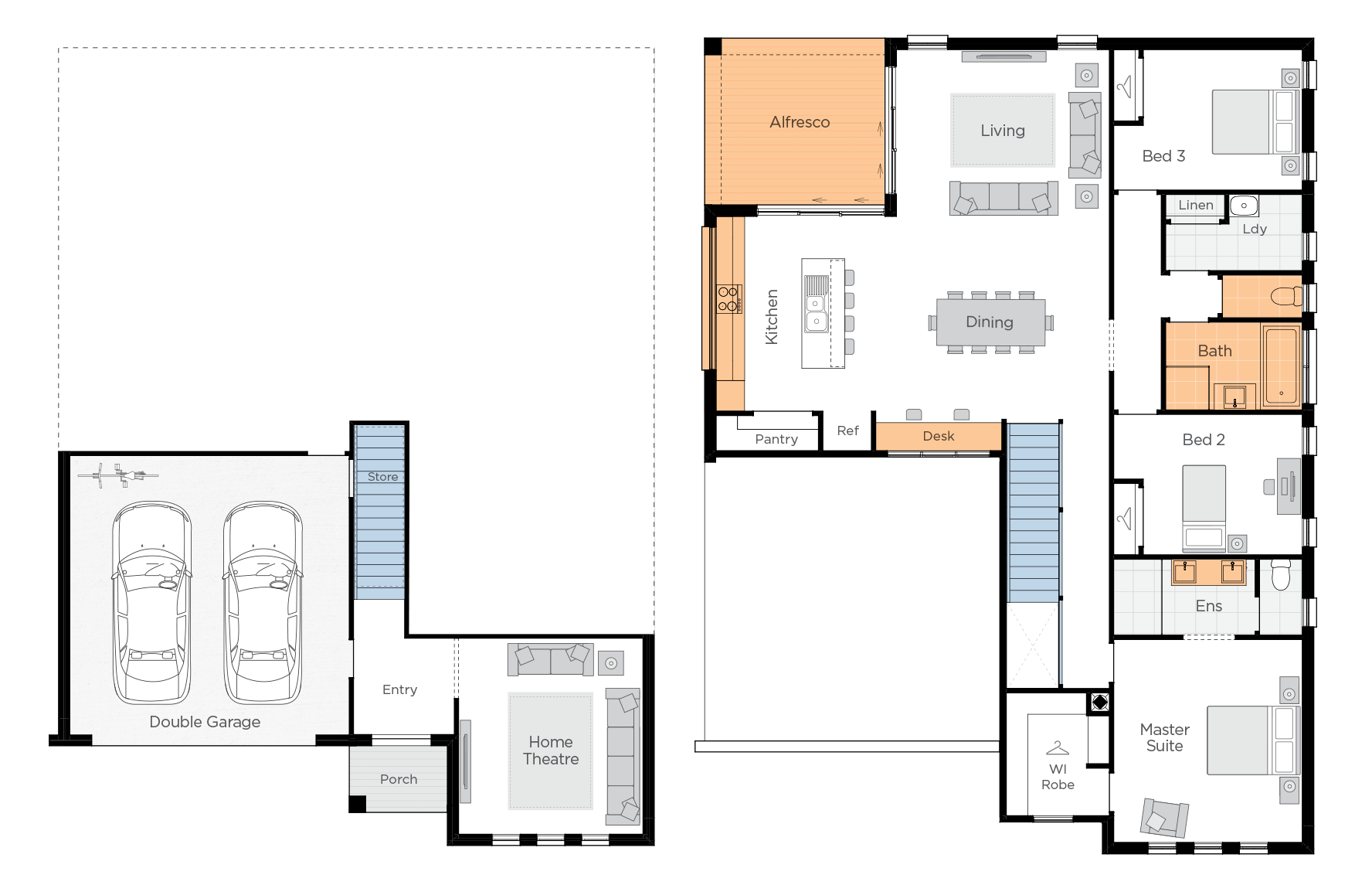 Coastal Retreat Upgrade floorplan lhs 