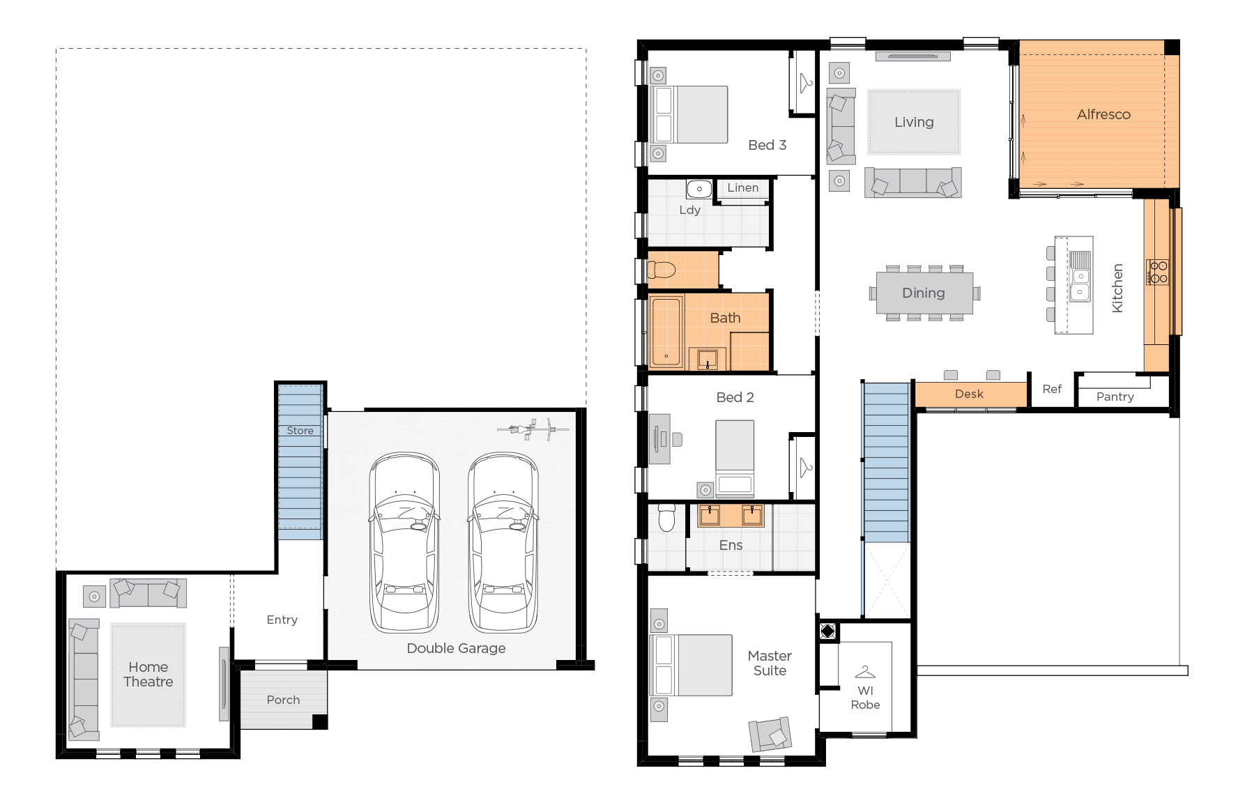 Coastal Retreat Upgrade floorplan lhs 