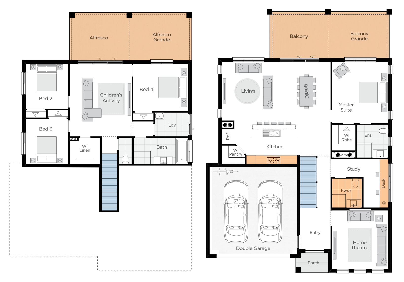 Freshwater Two Upgrade floorplan rhs 