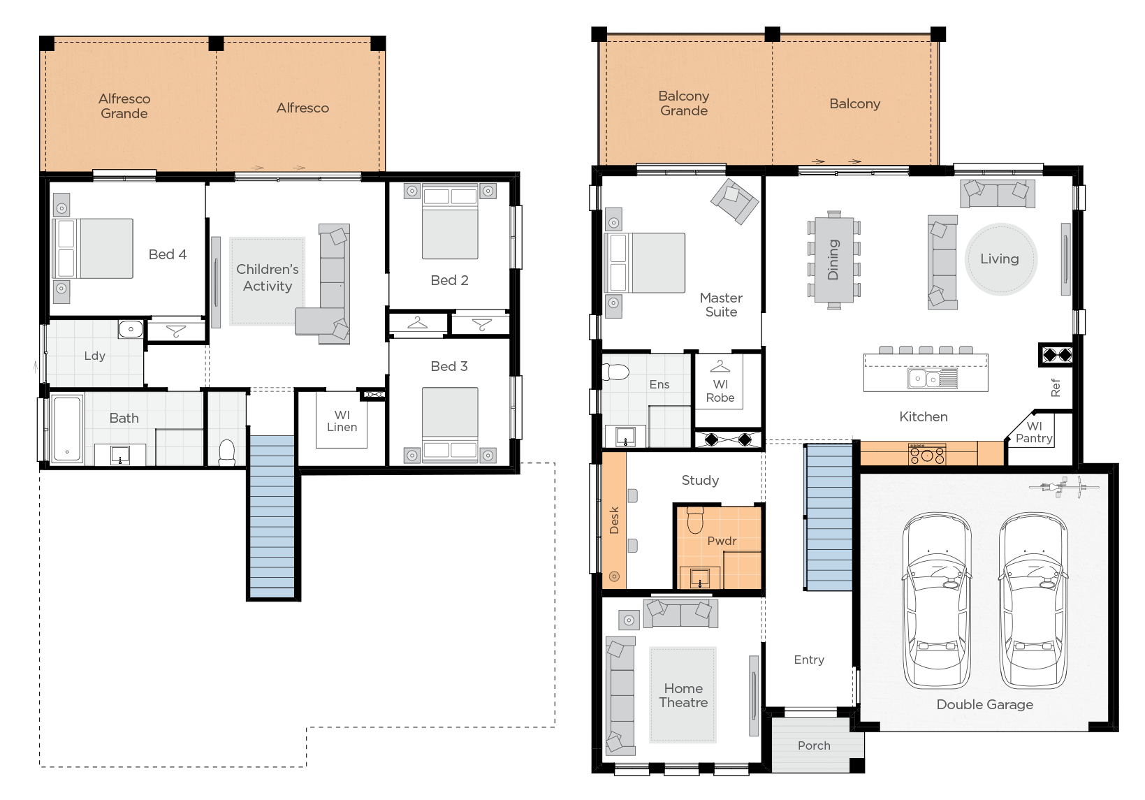 Freshwater Two Upgrade floorplan rhs 