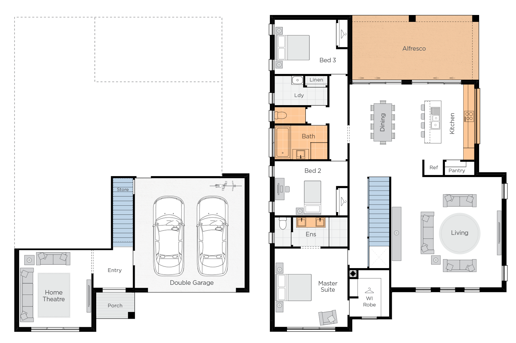 Lakeside Upgrade floorplan lhs